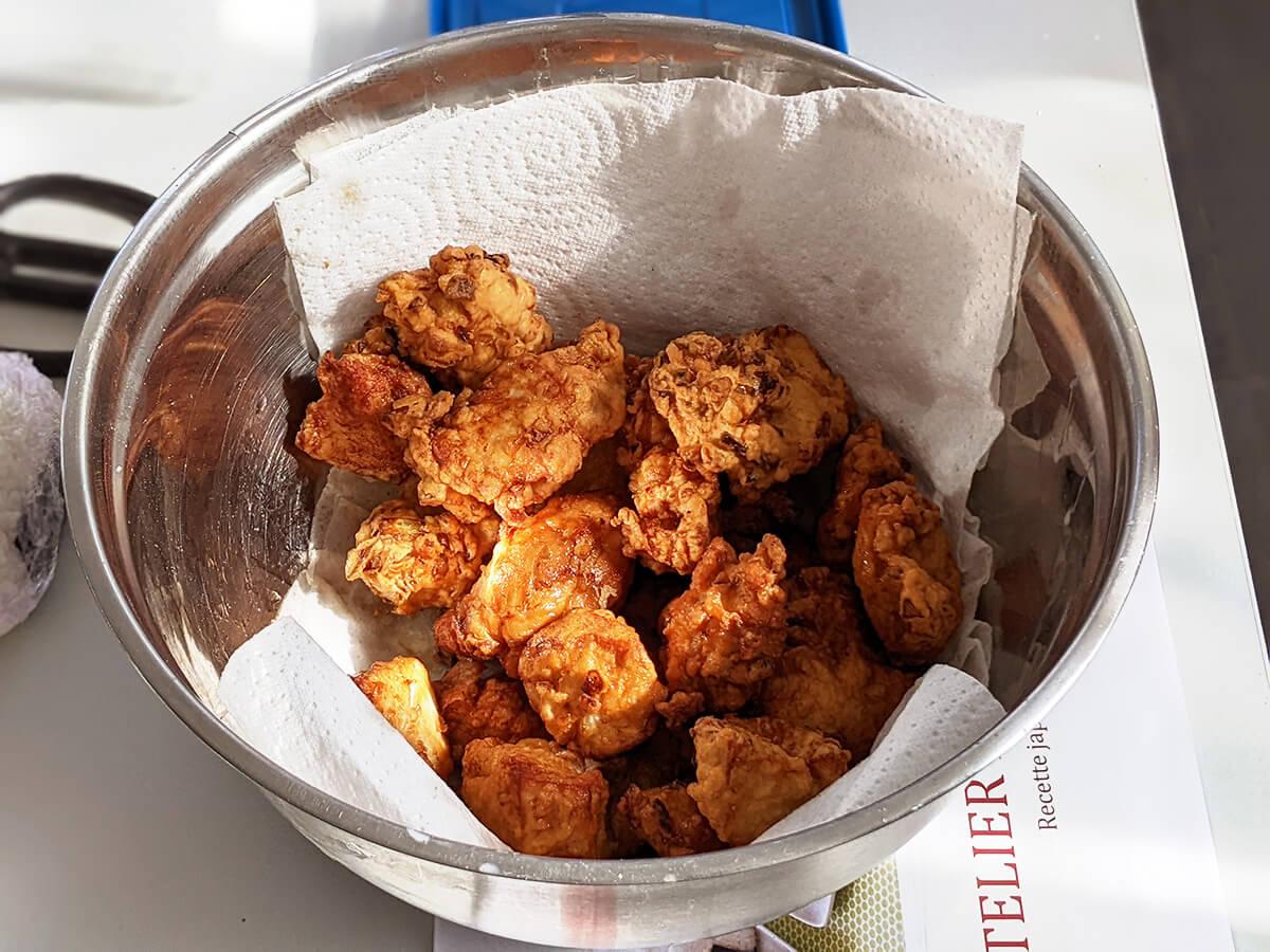 Poulet karaage termine